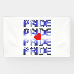 Leren Hart Retro Patroon Spandoek