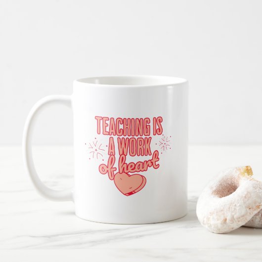 Leren is een hartverscheurend werk koffiemok (Met donut)