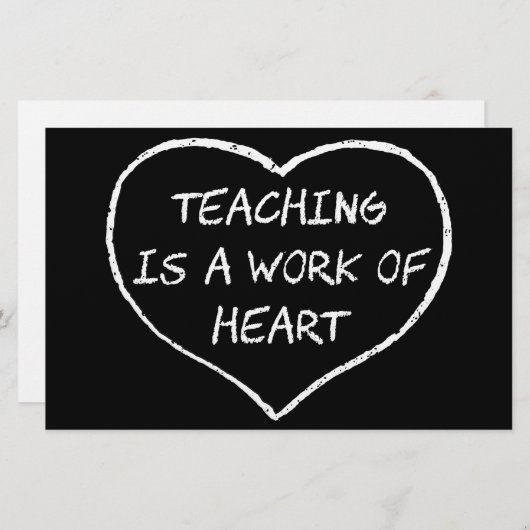 Leren is een kunstwerk briefpapier (Voorkant / Achterkant)