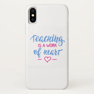 Leren is een kunstwerk iPhone x hoesje
