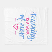 Leren is een kunstwerk fleece deken (Voorkant (Horizontaal))