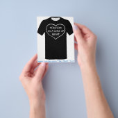 Leren is een kunstwerk flyer (Hand)