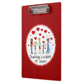 Leren is een kunstwerk klembord (Links)