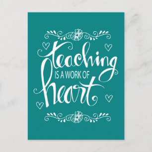 Leren is een kunstwerk Snop. Briefkaart