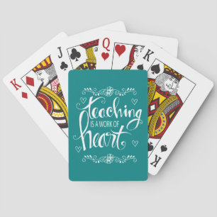 Leren is een kunstwerk Snop. Pokerkaarten