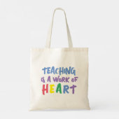 Leren is een kunstwerk tote bag (Achterkant)