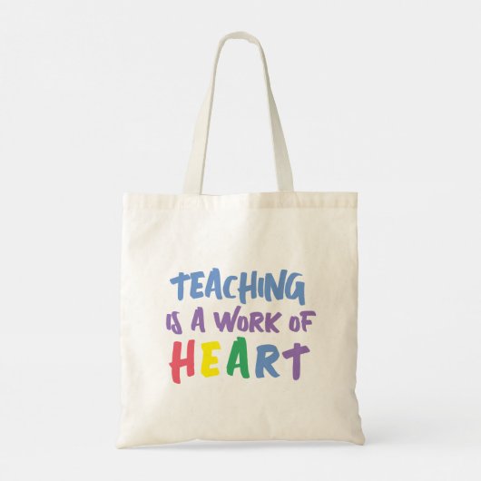 Leren is een kunstwerk tote bag (Achterkant)