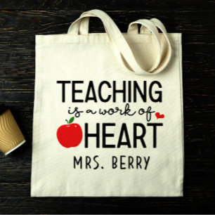 Leren is een kunstwerk tote bag