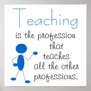 Leren is het beroep... Inspirerend prijsopgave Poster