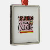 Leren is mijn hart metalen ornament (Rechts)