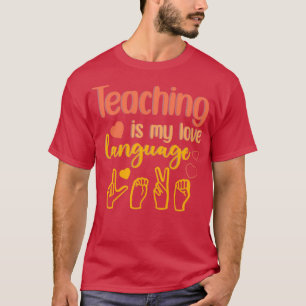 Leren is mijn liefdestaal Funny Gift 2 T-shirt