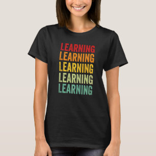 Leren Leren Hobbyist Regenboog T-shirt