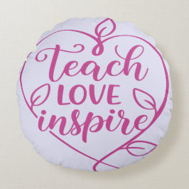 Leren Liefde Inspireren Script Design Rond Kussen
