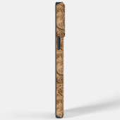 Leren look motief patroon Case-Mate iPhone case (Achterkant / Rechts)