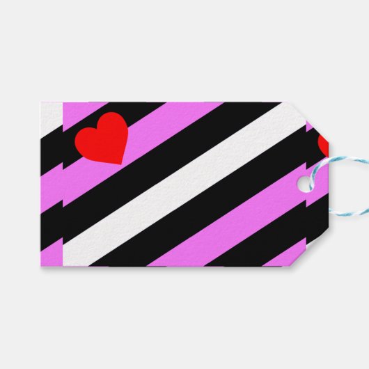 Leren Meisje Pride Vlag Cadeaulabel (Voorkant (Horizontaal))
