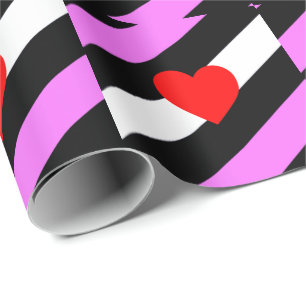 Leren Meisje Pride Vlag Cadeaupapier