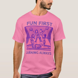 Leren met plezier eerst altijd leraar t-shirt