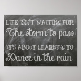 Leren naar dans in de regen poster