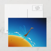 Leren naar vliegen briefkaart (Voorkant / Achterkant)