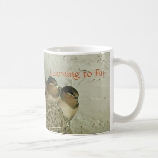 Leren naar vliegen koffiemok (Rechts)