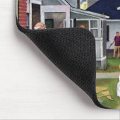 Leren naar vliegen muismat (Hoek)