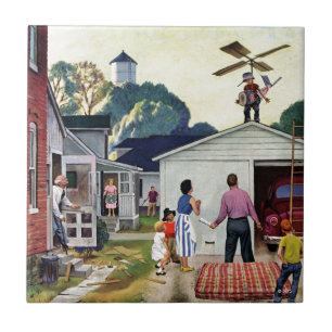 Leren naar vliegen tegeltje