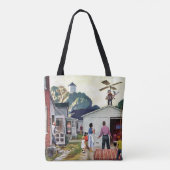 Leren naar vliegen tote bag (Achterkant)
