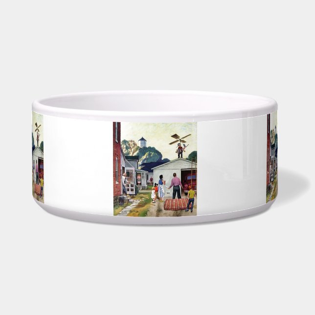 Leren naar vliegen voerbakje (Voorkant)