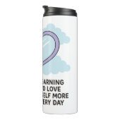 Leren om van mezelf te houden - Heart Mirror Illus Thermosbeker (Geroteerd rechts)