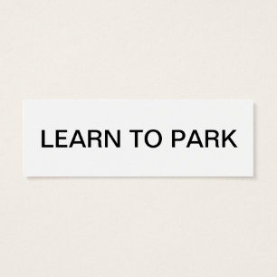 leren parkeren mini visitekaartjes
