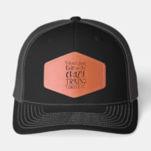 Leren Patch Dad Trucker Hoed-Humor Sarcasme