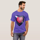 LEREN PRIDE HART T-SHIRT (Voorkant volledig)