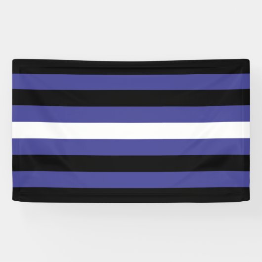 Leren Pride Strepen Spandoek (Horizontaal)