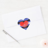 Leren Pride Verf Hart Sticker (Envelop)