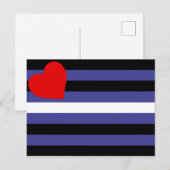 Leren Pride-vlag Briefkaart (Voorkant / Achterkant)