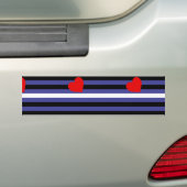 Leren Pride-vlag Bumpersticker (Op auto)