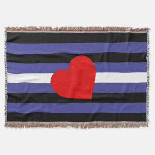 Leren Pride-vlag en hart Deken