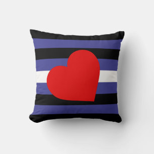 Leren Pride-vlag en hart Kussen