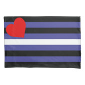 Leren Pride-vlag Kussensloop (Voorkant-Links)