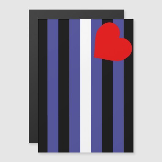 Leren Pride-vlag Magnetische Uitnodiging (Voorkant / Achterkant)