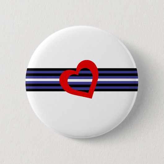 Leren Pride-vlag Ronde Button 5,7 Cm (Voorkant)