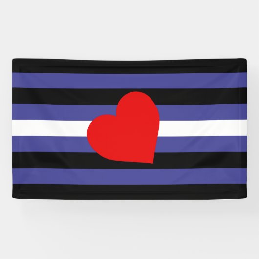 Leren Pride-vlag Spandoek (Horizontaal)