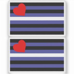 Leren Pride-vlag Sticker