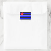 LEREN PROUDVLAG RONDE STICKER (Tas)