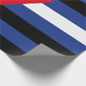 Leren Queer Pride-vlag Cadeaupapier (Hoek)