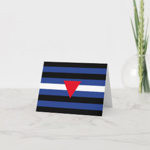 Leren Queer Pride-vlag Kaart