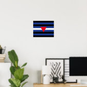 Leren Queer Pride-vlag Poster (Thuiskantoor)