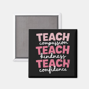 Leren Schattige Leraar Leven Onderwijs Inspirerend Magneet