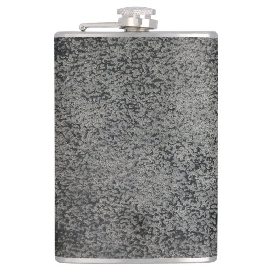 Leren textuur patroon heupfles (Voorkant)