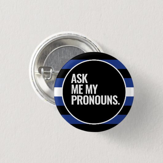 Leren trots ronde button 3,2 cm (Voorkant /achterkant)